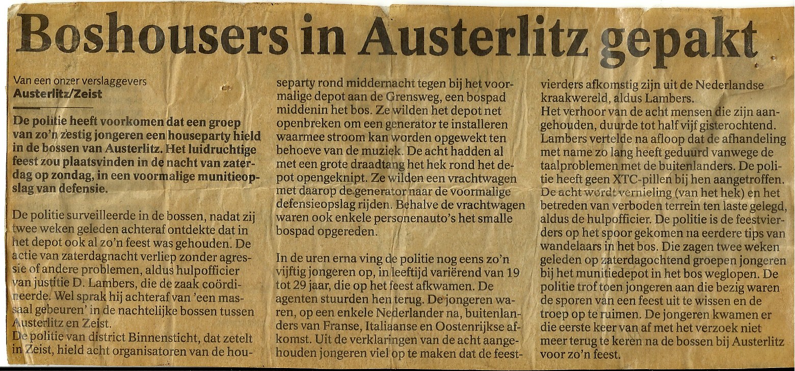 Austerlitz, Zeist: Boshousers